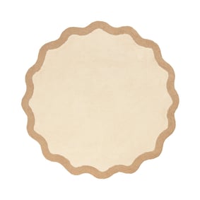 Waschbarer Teppich Rund - Hazy Beige Creme - product