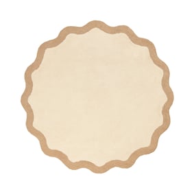 Waschbarer Teppich Rund - Hazy Beige Creme - sfeer