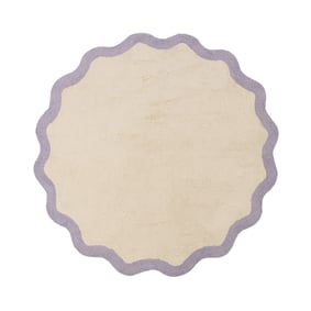 Waschbarer Teppich Rund - Hazy Lila Creme - sfeer