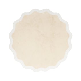 Waschbarer Teppich Rund - Hazy Weiß Creme - product