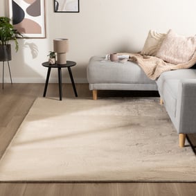Flauschiger Teppich - Cozy Beige