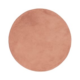 Flauschiger Teppich Rund - Cozy Rosa - sfeer