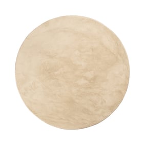 Flauschiger Teppich Rund - Cozy Beige - product