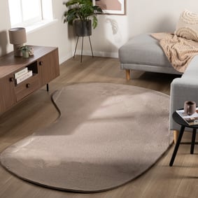 Flauschiger Teppich - Cozy Ripple Taupe