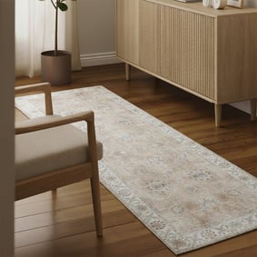 Waschbarer Läufer - Domingo Oriental Beige