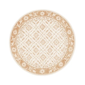 Teppich Blumen Rund - Celine Terracotta - product