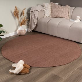 Wollteppich Rund - Reno Braun