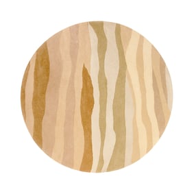Wollteppich Rund - Liora Beige - sfeer