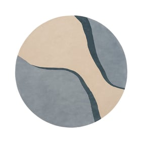 Wollteppich Rund - Vienna Blau - product