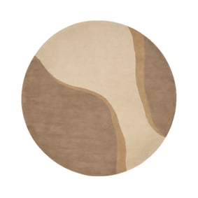 Wollteppich Rund - Vienna Beige - sfeer