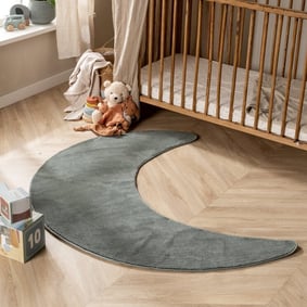 Kinderteppich Waschbar - Coco Mond Dunkelgrün