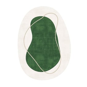 Teppich Organisch - Elyra Grün Beige - product