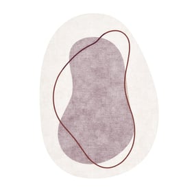 Teppich Organisch - Elyra Beige Rot - product