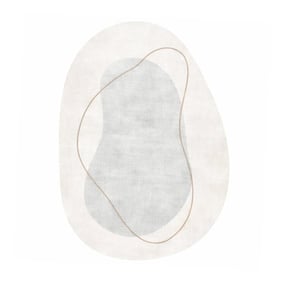 Teppich Organisch - Elyra Grau Beige - product