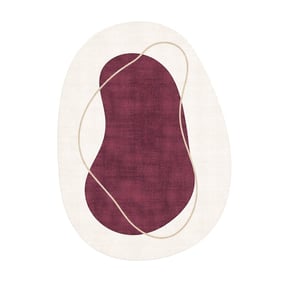 Teppich Organisch - Elyra Rot Beige - product