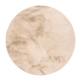 Hochflor Teppich Rund - Comfy Supreme Beige - sfeer