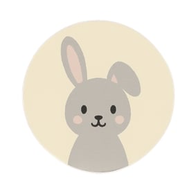 Waschbarer Spielteppich Rund - Sammy Rabbit Grau - product