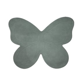 Kinderteppich Waschbar - Coco Schmetterling Dunkelgrün - product