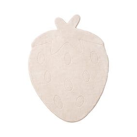 Kinderteppich Waschbar - Coco Erdbeere Beige - product