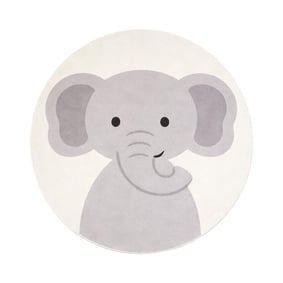 Waschbarer Spielteppich Rund - Sammy Elephant Grau - product