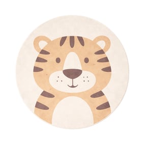 Waschbarer Spielteppich Rund - Sammy Tiger Beige - product