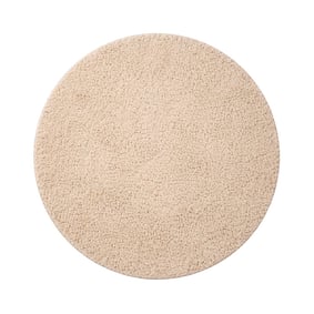 Flauschiger Teppich Rund - Bobby Beige - product