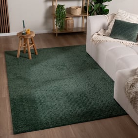 Flauschiger Teppich - Bobby Grün