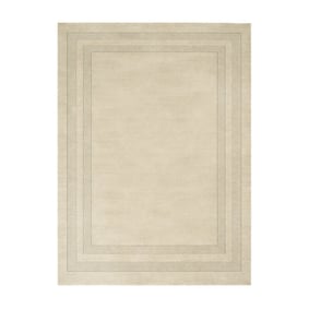 Wollteppich - Judith Border Beigegrau - product