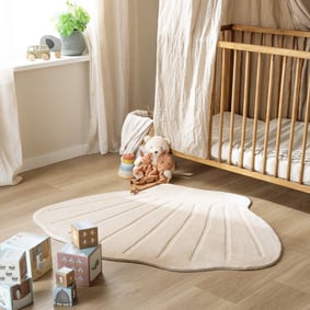 Kinderteppich Waschbar - Coco Muschel Beige