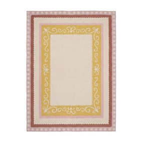 Baumwollteppich - Nola Border Rosa - product