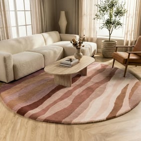 Wollteppich Rund - Liora Rosa