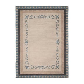 Baumwollteppich - Nola Border Blau - product