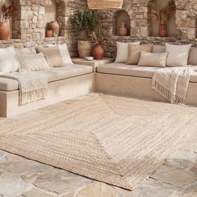 In- & Outdoor Jute Teppich - Bali Braun