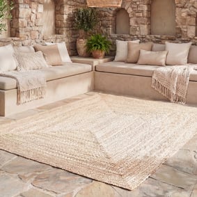 In- & Outdoor Jute Teppich - Bali Beige