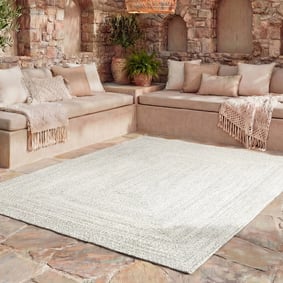 In- & Outdoor Jute Teppich - Bali Weiß