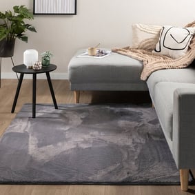 Flauschiger Teppich Quadratisch - Cozy Anthrazit