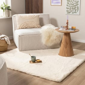 Hochflor Teppich Quadratisch - Comfy Supreme Creme
