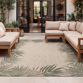 In- & Outdoor Teppich - Tiga Edge Grün