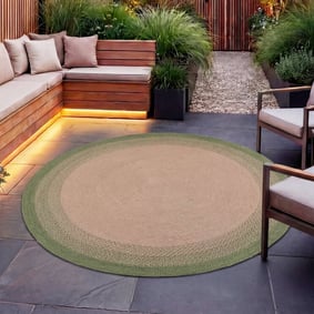 In- & Outdoor Teppich Rund - Florence Grün