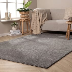 Waschbarer Teppich - Clean Dunkelgrau