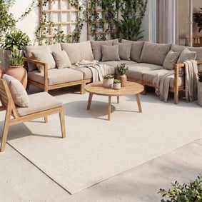 In-& Outdoor Teppich - Malta Melange Creme