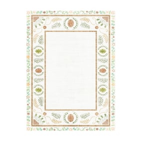 Outdoor-Teppich - Maui Border Weiß - product