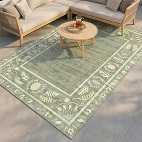 Outdoor-Teppich - Maui Border Grün