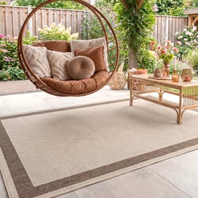 In- & Outdoor Jute Teppich - Nomad Edge Creme