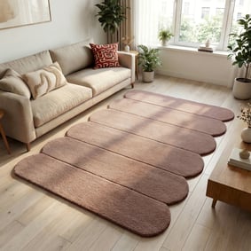 Teppich Organisch - Chester Lines Braun