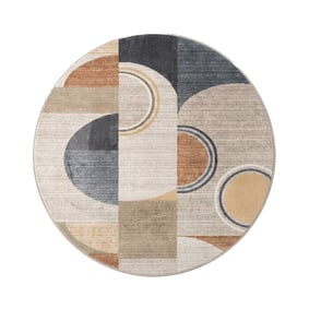 Waschbarer Teppich Rund - Misha Blocks Bunt - product