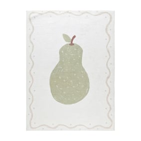 Waschbarer Kinderteppich - Mick Birne Grün - product