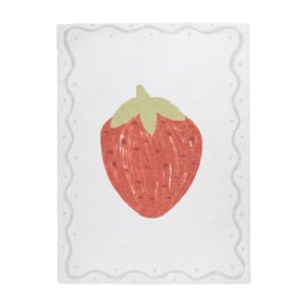 Waschbarer Kinderteppich - Mick Erdbeere Rot - product