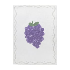 Waschbarer Kinderteppich - Mick Traube Violett - product