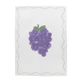 Waschbarer Kinderteppich - Mick Traube Violett - sfeer